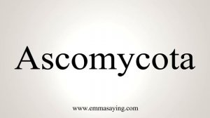 How To Say Ascomycota