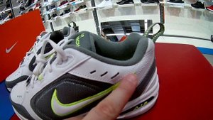 Кроссовки мужские Nike Air Monarch IV ( Серо-Зеленая Расцветка )