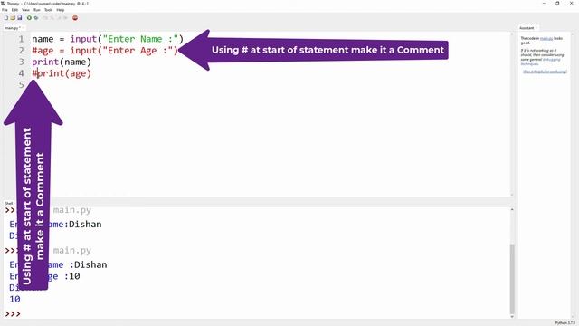 #4 - How to Comments in Python