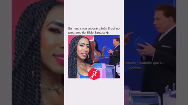 Inês Brasil no programa do Silvio Santos