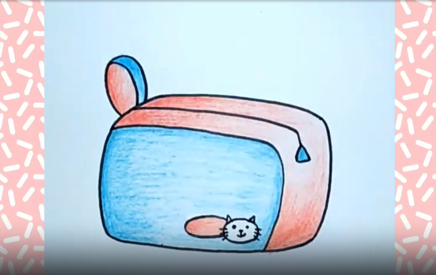 Как нарисовать Пенал, Косметичку:) смотреть онлайн