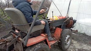 самодельный минитрактор с фрезой.