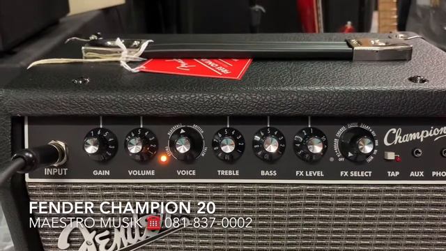 Review amplifier FENDER CHAMPION 20 смотреть онлайн