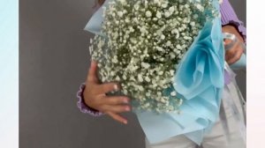 Букет из 9 белых гипсофил