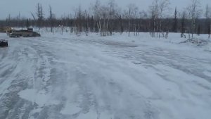 Зимник на Ванкор..Двухсотый километр.