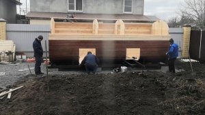 Баня квадро бочка 6 метров из кедра