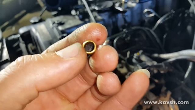 Предохранительная сеточка на японских распределительных ТНВД Мотор Mitsubishi D56 смотреть онлайн