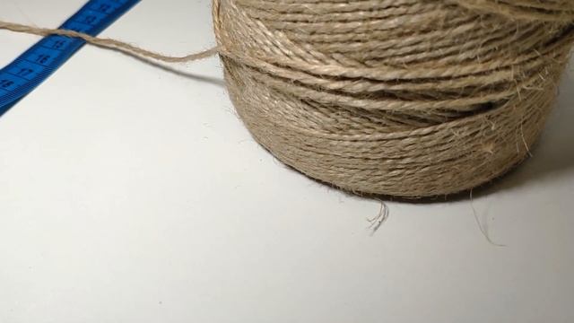 Джутовая пряжа двухниточная, намотка 0,5 кг смотреть онлайн