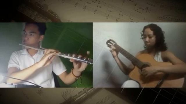 La Valse Diaphane - Thiery Tisserand , Flute & Guitar duet смотреть онлайн