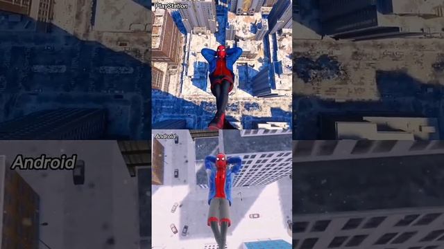Spider-Man Miles Morales PS5 vs Android [ shorts video ]