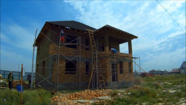 МПС Алматы. ПКСТ "Первомайский". Внешняя штукатурка. 23.07.18. смотреть онлайн
