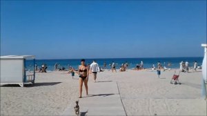 Обзор пляжа. Штормовое, Крым.