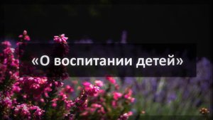 Ринат Абу Мухаммад «О воспитании детей»