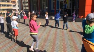 Зарядка в школьном лагере, Балашиха №5