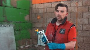 Нанесение краски "серебрянки" безвоздушным аппаратом IMPAKT 595A