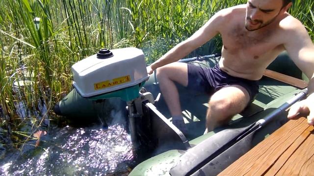 ПОДСОЛНЕЧНОЕ МАСЛО ВМЕСТО ДВУХТАКТНОГО! БУДЕТ ЛИ РАБОТАТЬ ЛОДОЧНЫЙ МОТОР?! МОТОР ЗАКЛИНИЛ!? смотреть онлайн