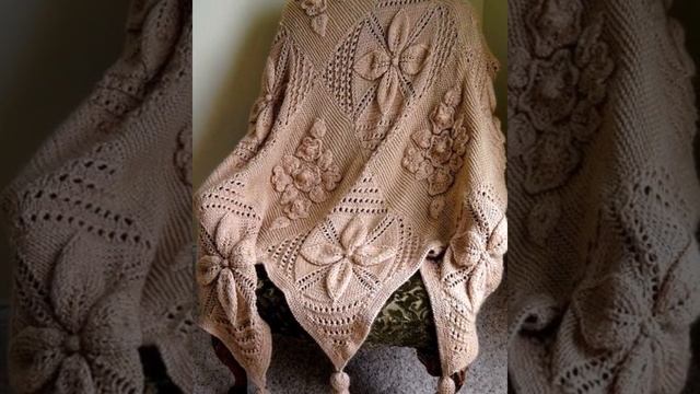 Плед спицами. Супер подборка пледов спицами. Вязание спицами