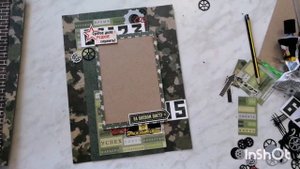 Процесс создания странички в армейский альбом/скрапбукинг /армейский альбом/дембельский альбом