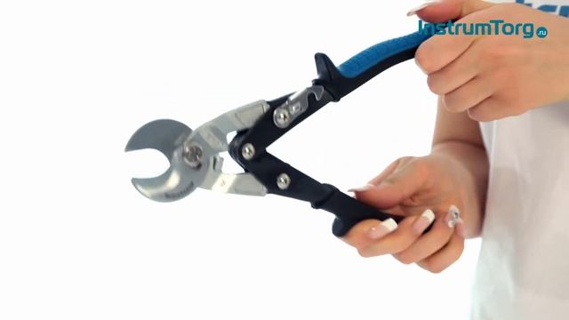 Кабелерез "PIRANHA", 240мм, двухкомпонентные рукоятки, диаметр кабеля до 14мм, сечение 14мм2 Gross смотреть онлайн