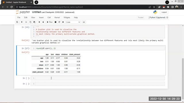 Creating a Scatter plot using seaborn library смотреть онлайн