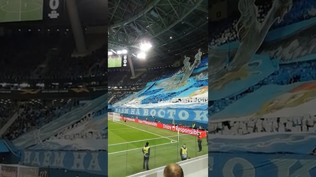 22022019 Перфоманс болельщиков Зенита -Вираж перед матчем с Фенербахче.mp4 смотреть онлайн