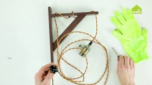 DIY: Светильник из деревянной консоли