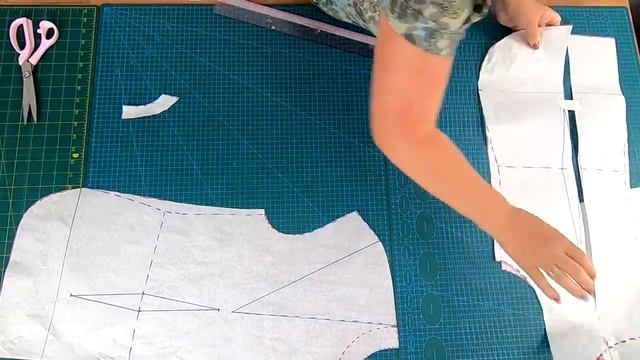 Комфортный брючный костюм для жаркого лета. Моделирование и раскрой модного брючного костюма.mp4