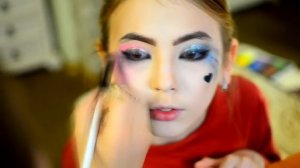 Макияж Харли Квинн Отряд самоубийц. Макияж на Хэллоуин 2018