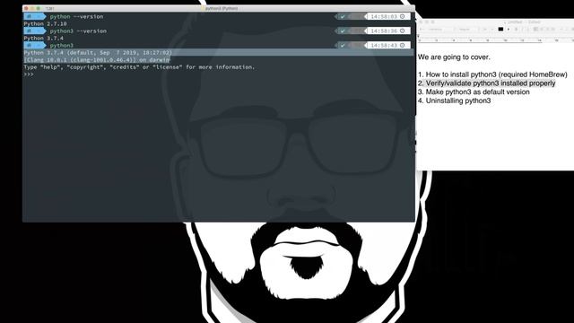How to Install Python on Mac os using terminal - | Part - #2