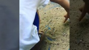 Рисование на песке ПАЛЬЦЕМ.