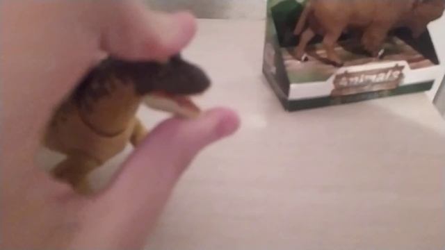 обзор нового динозавра и животные Бизон распаковка смотреть онлайн