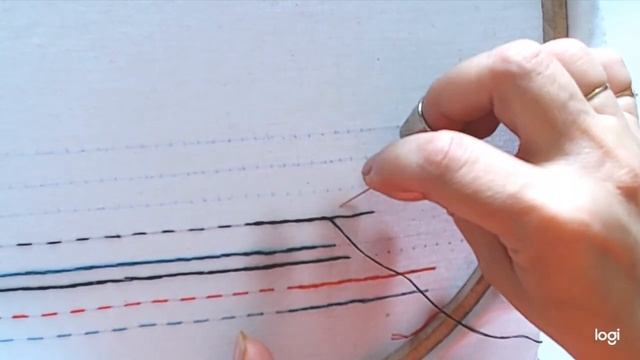 Урок №1 Декоративный шов "игла вперед". Школа ручной вышивки Натальи Никифоровой. смотреть онлайн