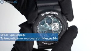Обзор часов Casio G-SHOCK GA-140GM-1A1ER с хронографом. Японские наручные часы. Alltime