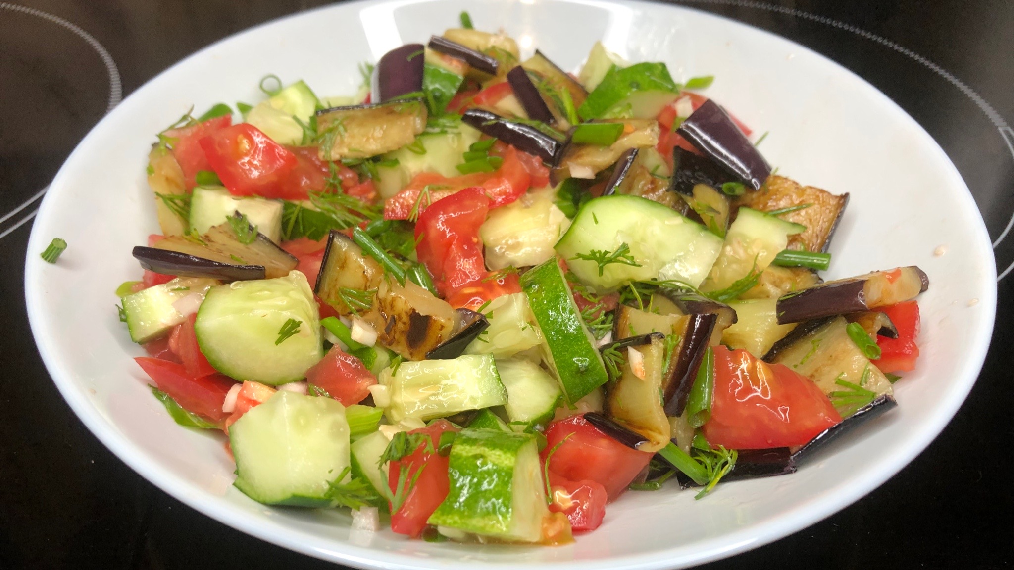 Самый простой и быстрый салат с баклажанами | баклажаны рецепты | рецепты просто.mp4