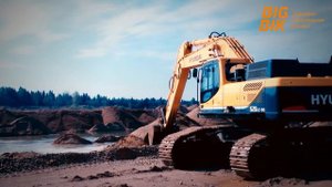 Видео из карьера ! 50 тонный экскаватор-монстр HYUNDAI R520LC 9S