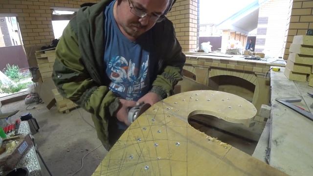 Печной комплекс "Булгаковский 9.0" Впервые - Люстра из кирпича,широкое навершие ,колонны из шб-96 смотреть онлайн