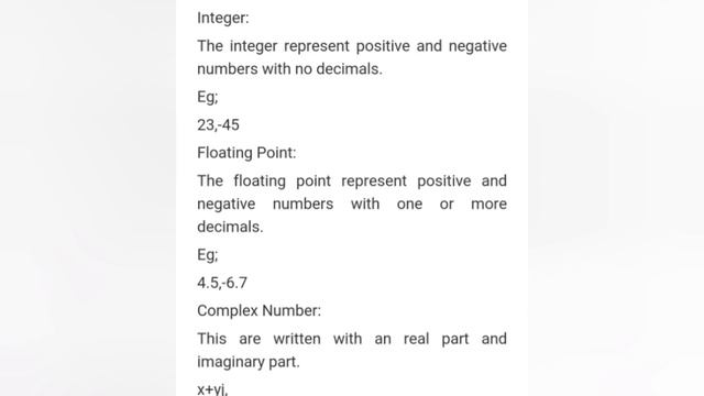 Datatypes in python numeric, string and tuple