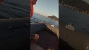 лодка ПВХ Катамараного типа Байкат 400 спорт, тест по Байкалу