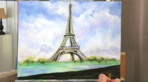 Painting Tutorial | Eiffel Tower | Paris In Spring