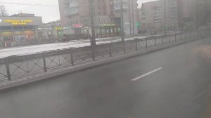 Санкт-Петербург, поездка на троллейбусе ВМЗ-6215 б. 1129, маршрут 35 (14.01.2023 г.)