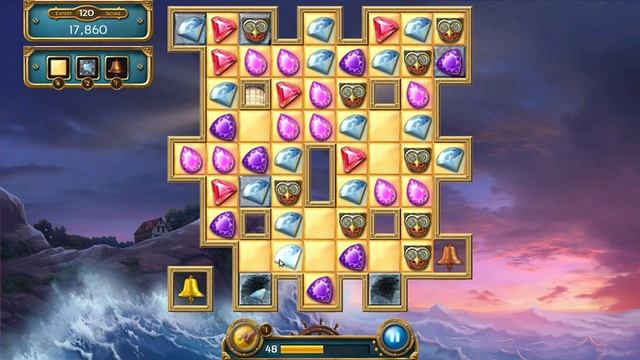 Jewel Quest Seven Seas Expert Mode Level 120 Final Level Three Stars