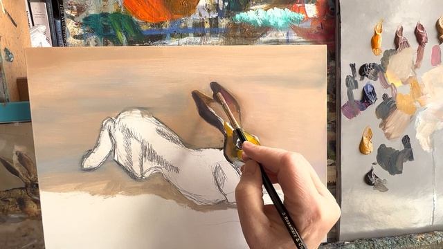 HOW TO PAINT REALISTIC WILDLIFE-Jackrabbit with Suzanne Barrett Justis смотреть онлайн
