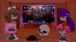 DDLC reacts to Sonic.EXE Mod | Encore + Remix | Doki Doki Literature Club reacts