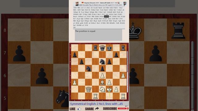 Chessable Play-In Match - Round 1 || Vincent Keymer vs AR Saleh Salem - March 13, 2023