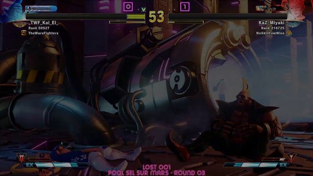 [SFVAE] LOST 001 - Pool Sel sur Mars - Round 03 - KaZ Miyaki vs Kal El - Game 02 смотреть онлайн