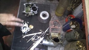 Карбюратор К133  с "Запорожца". Заклинило насос- ускоритель, перелив.