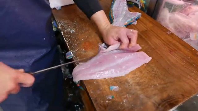 Сашими из рыбы попугай