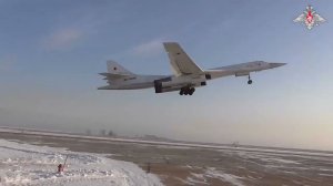 Два стратегических ракетоносца Ту-160 выполнили плановый полет