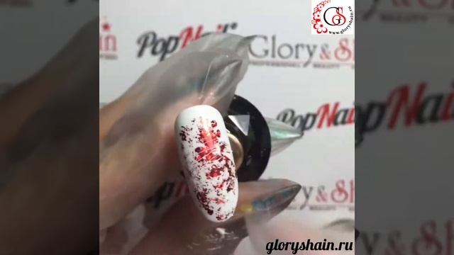 Быстрый дизайн ногтей с фольгой и паутинкой. смотреть онлайн