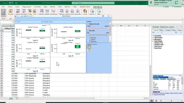 Box Plot Using Analytic Solver смотреть онлайн